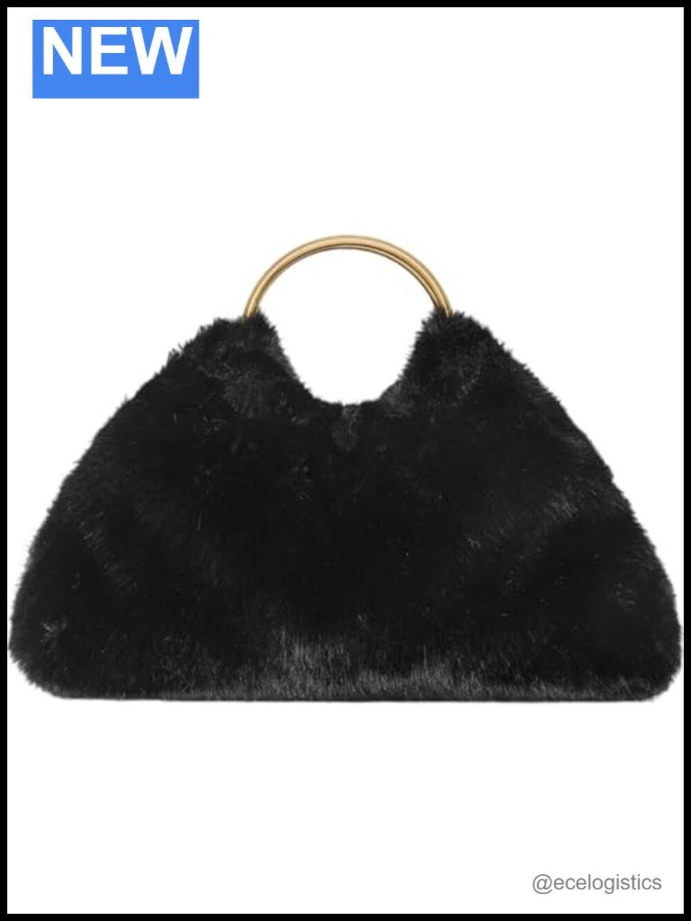 Mini Handbag with Wood Handle, Top Handle Purse, Small Shoulder Bag